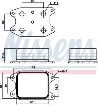 Nissens 90810 - RADIADOR ACEITE VOLKSWAGEN TIGUAN(5