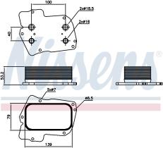 Nissens 90811 - RADIADOR ACEITE DODGE CARAVAN IV(08