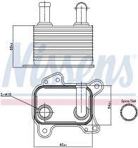 Nissens 90825 - RADIADOR ACEITE OPEL MERIVA A(03-)1