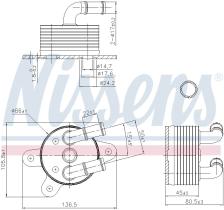 Nissens 90842 - RADIADOR ACEITE MAZDA CX-5(KE.GH)(1