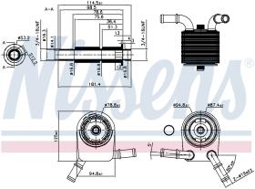 Nissens 90849 - RADIADOR ACEITE FORD FOCUS II(CAP.C