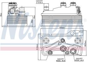 Nissens 90859 - RADIADOR ACEITE MERCEDES C-CLASS W