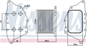 Nissens 90862 - RADIADOR ACEITE MINI COUNTRYMAN(F60