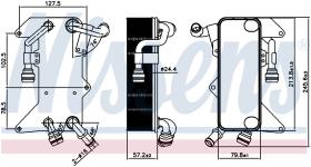 Nissens 90894 - RADIADOR ACEITE AUDI A 8/S 8(4H)(10