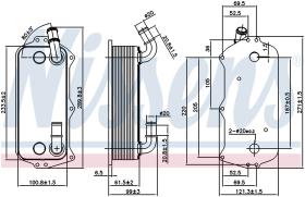 Nissens 90916 - RADIADOR ACEITE AUDI A 8/S 8(4H)(10