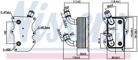 Nissens 90919 - RADIADOR ACEITE HYUNDAI SANTA FE(CM