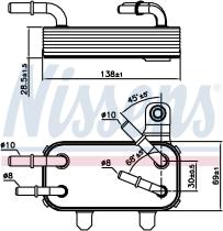 Nissens 90951 - RADIADOR ACEITE LAND ROVER DEFENDER