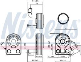 Nissens 90970 - RADIADOR ACEITE FORD C-MAX(CB7.CEU)