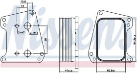 Nissens 90983 - RADIADOR ACEITE VAUXHALL INSIGNIA(0