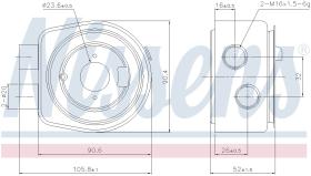 Nissens 90986 - RADIADOR ACEITE VAUXHALL INSIGNIA(0