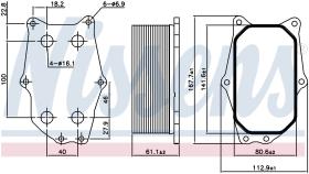 Nissens 90987 - RADIADOR ACEITE VAUXHALL INSIGNIA(0