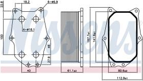 Nissens 90987 - RADIADOR ACEITE VAUXHALL INSIGNIA(0