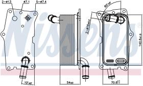 Nissens 91104 - RADIADOR ACEITE MERCEDES GLA-CLASS