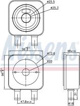 Nissens 91107 - RADIADOR ACEITE PEUGEOT 2008(13-)1.