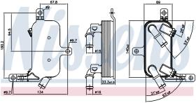 Nissens 91109 - RADIADOR ACEITE OPEL CORSA D(06-)1.