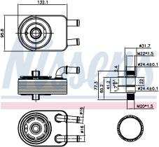 Nissens 91111 - RADIADOR ACEITE DODGE CALIBER(06-)2