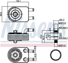 Nissens 91111 - RADIADOR ACEITE DODGE CALIBER(06-)2