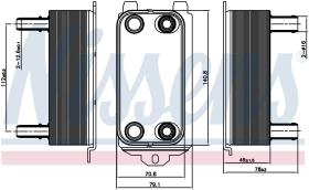 Nissens 91116 - RADIADOR ACEITE JAGUAR XF(X250)(08-