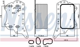 Nissens 91125 - RADIADOR ACEITE RENAULT ESPACE V(15