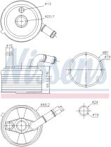 Nissens 91185 - RADIADOR ACEITE MINI MINI (R56)(06-