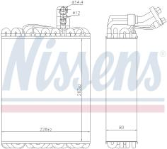 Nissens 92135 - EVAPORADOR VOLKSWAGEN VENTO(1H2)(91