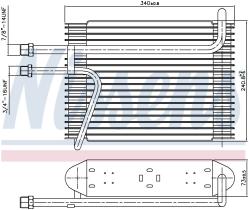 Nissens 92155 - EVAPORADOR VOLVO S90(96-)2.5 I 24V