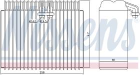 Nissens 92171 - EVAPO ALFA ROMEO 145/146 (94>) GTV (95>) FIAT BRAVO (95>)