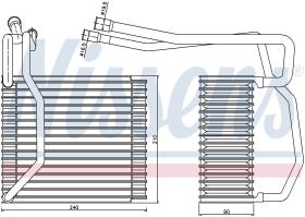 Nissens 92194 - EVAPORADOR FORD TRANSIT(FY)(00-)2.4