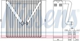 Nissens 92234 - EVAPORADOR AUDI A 2(8Z)(00-)1.6 FSI