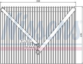 Nissens 92257 - EVAPORADOR VOLVO S80 I(TS.XY)(98-)2