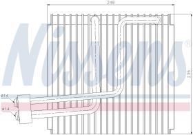 Nissens 92265 - EVAPO KIA SORENTO (02-)