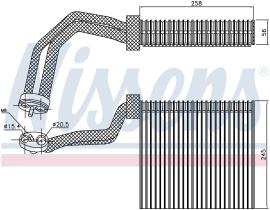 Nissens 92293 - EVAPO AUDI A4 II (12/00>)