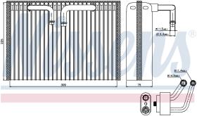 Nissens 92296 - EVAPORADOR SAAB 9-5(YS3E)(97-)1.9 T