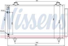 Nissens 940081 - CONDENSADOR PONTIAC VIBE I(02-)1.8