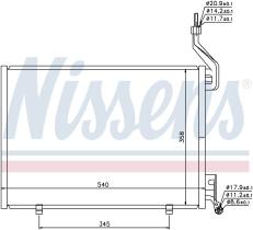 Nissens 940107 - CONDENSADOR FORD FIESTA VI(CB1)(08-