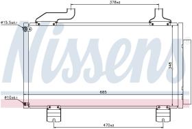 Nissens 940114 - CONDENSADOR HONDA ACCORD  VIII(CU)(