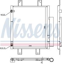 Nissens 940612 - CONDENSADOR SUBARU JUSTY IV(07-)1.0