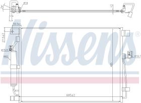 Nissens 940787 - CONDENSADOR NISSAN NAVARA III(D23)(