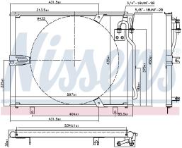 Nissens 94158 - CONDENSADOR BMW 5 E34(88-)540 I