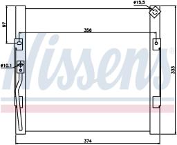 Nissens 94289 - CONDENSADOR HONDA CONCERTO(HW)(89-)