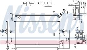 Nissens 94395 - CONDENSADOR HYUNDAI ACCENT (X3)(94-