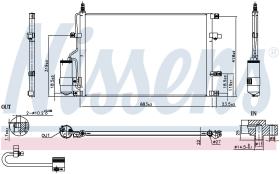 Nissens 94525 - CONDENSADOR VOLVO V70(SW)(00-)2.0 T