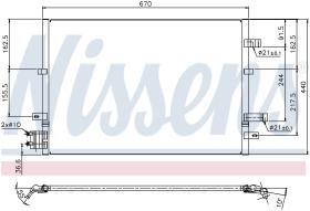 Nissens 94777 - CONDENSADOR FORD MONDEO III(GE)(00-