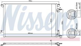 Nissens 94852 - CONDENSADOR OPEL VECTRA C(02-)2.0 I