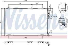 Nissens 94855 - CONDE PEUGEOT 206 (98>) 5 SOPORTES