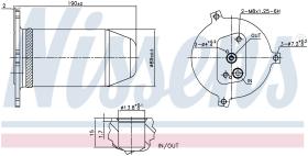 Nissens 95174 - FILTRO A/C ALPINA B10(E39)3.2 I