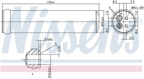 Nissens 95569 - FILTRO A/C FORD FOCUS III(CB8.CEW)(