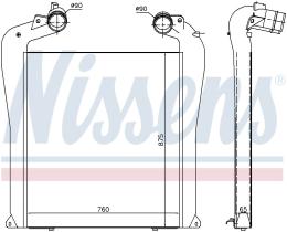 Nissens 961434 - INTERCOOLER MAN TG-A(02-)