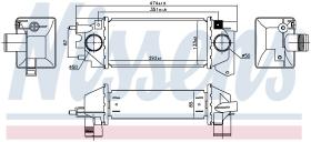 Nissens 96171 - INTERCOOLER LAND ROVER FREELANDER I