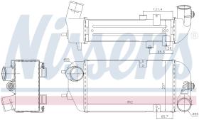 Nissens 96190 - INTERCOOLER HYUNDAI SONATA VI(YF)(1